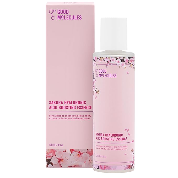 Good Molecules Sakura Hyaluronic Acid Boosting Essence - 120ml | Discover skin care, face cream, lip gloss, sunscreen, and korean skin care products at Sapphire Beauty Booth— a trusted cosmetic shop near me and makeup store near me.