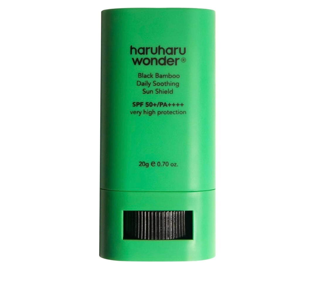 Haruharu Wonder Black Bamboo Daily Soothing Sun Shield Stick - 20g | Discover skin care, face cream, lip gloss, sunscreen, and korean skin care products at Sapphire Beauty Booth— a trusted cosmetic shop near me and makeup store near me.