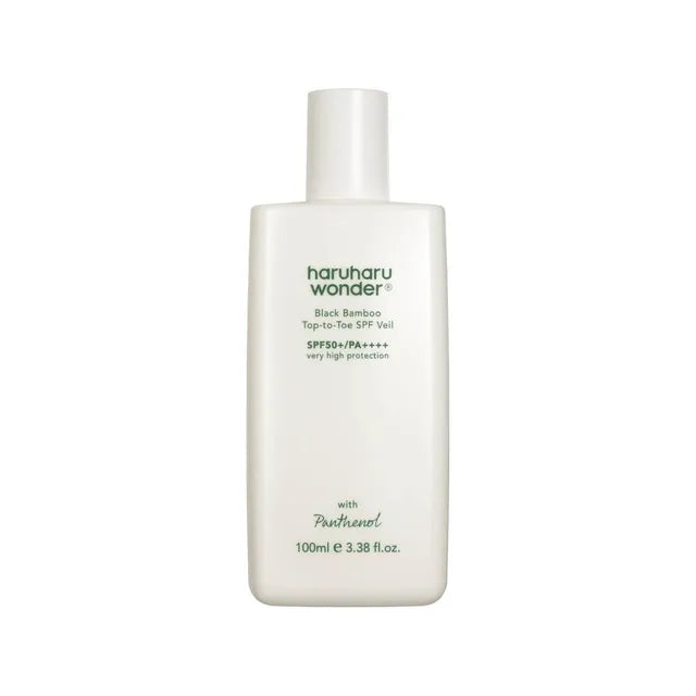 Haruharu Wonder Black Bamboo Top-to-Toe SPF Veil - 100ml | Discover skin care, face cream, lip gloss, sunscreen, and korean skin care products at Sapphire Beauty Booth— a trusted cosmetic shop near me and makeup store near me. | Sapphire Beauty Ghana | Same Day Delivery Available
