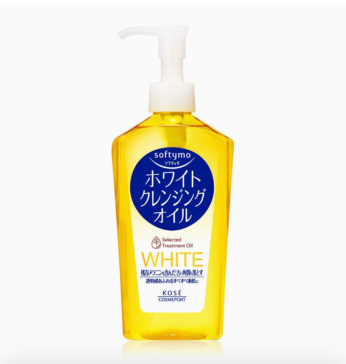 Kose Softymo White Cleansing Oil - 240ml | Discover skin care, face cream, lip gloss, sunscreen, and korean skin care products at Sapphire Beauty Booth— a trusted cosmetic shop near me and makeup store near me.