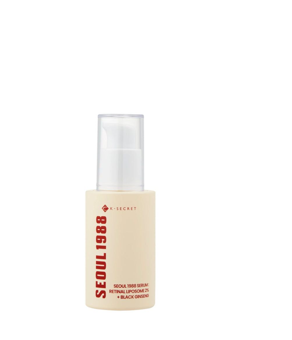 Ksecret Seoul 1988 Serum : Retinal Liposome 2% + Black Ginseng - 30ml | Discover skin care, face cream, lip gloss, sunscreen, and korean skin care products at Sapphire Beauty Booth— a trusted cosmetic shop near me and makeup store near me.