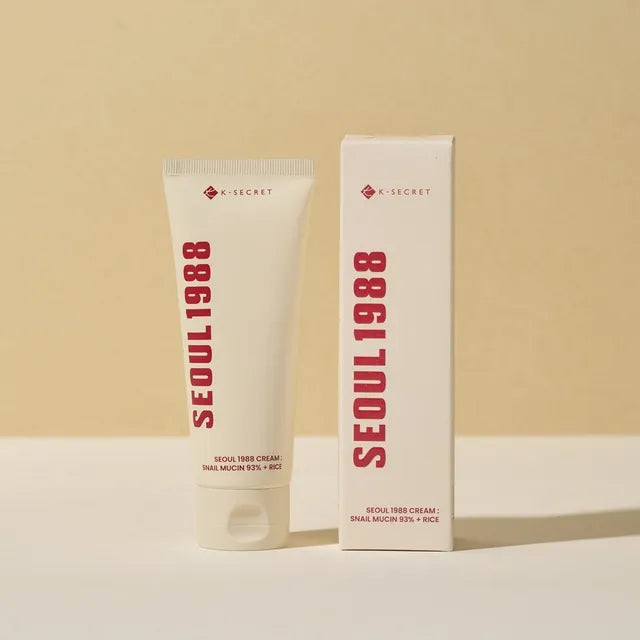 Ksecret Seoul 1988 Snail Mucin 93% + Rice Cream - 100ml | Discover skin care, face cream, lip gloss, sunscreen, and korean skin care products at Sapphire Beauty Booth— a trusted cosmetic shop near me and makeup store near me.