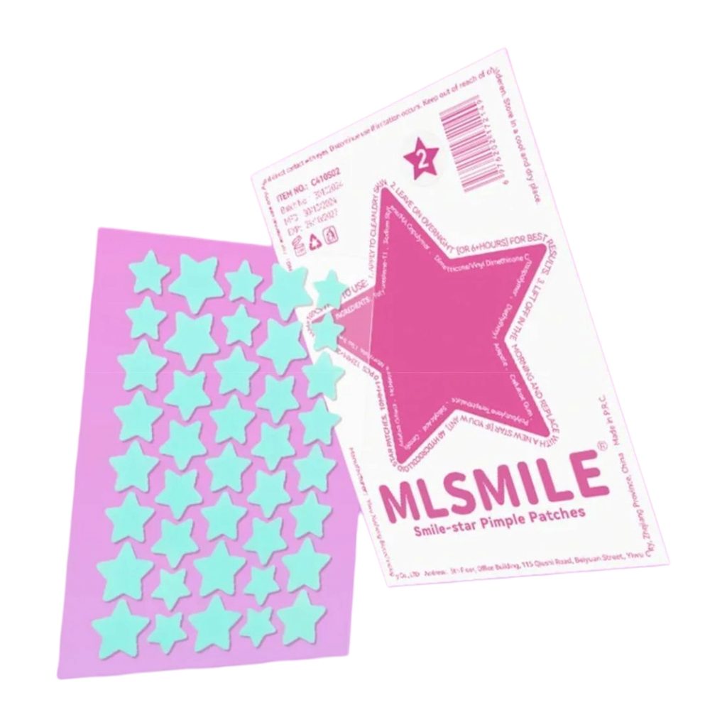 MLSMILE Smile Star Pimple Patches - Blue | Discover skin care, face cream, lip gloss, sunscreen, and korean skin care products at Sapphire Beauty Booth— a trusted cosmetic shop near me and makeup store near me. | Sapphire Beauty Ghana