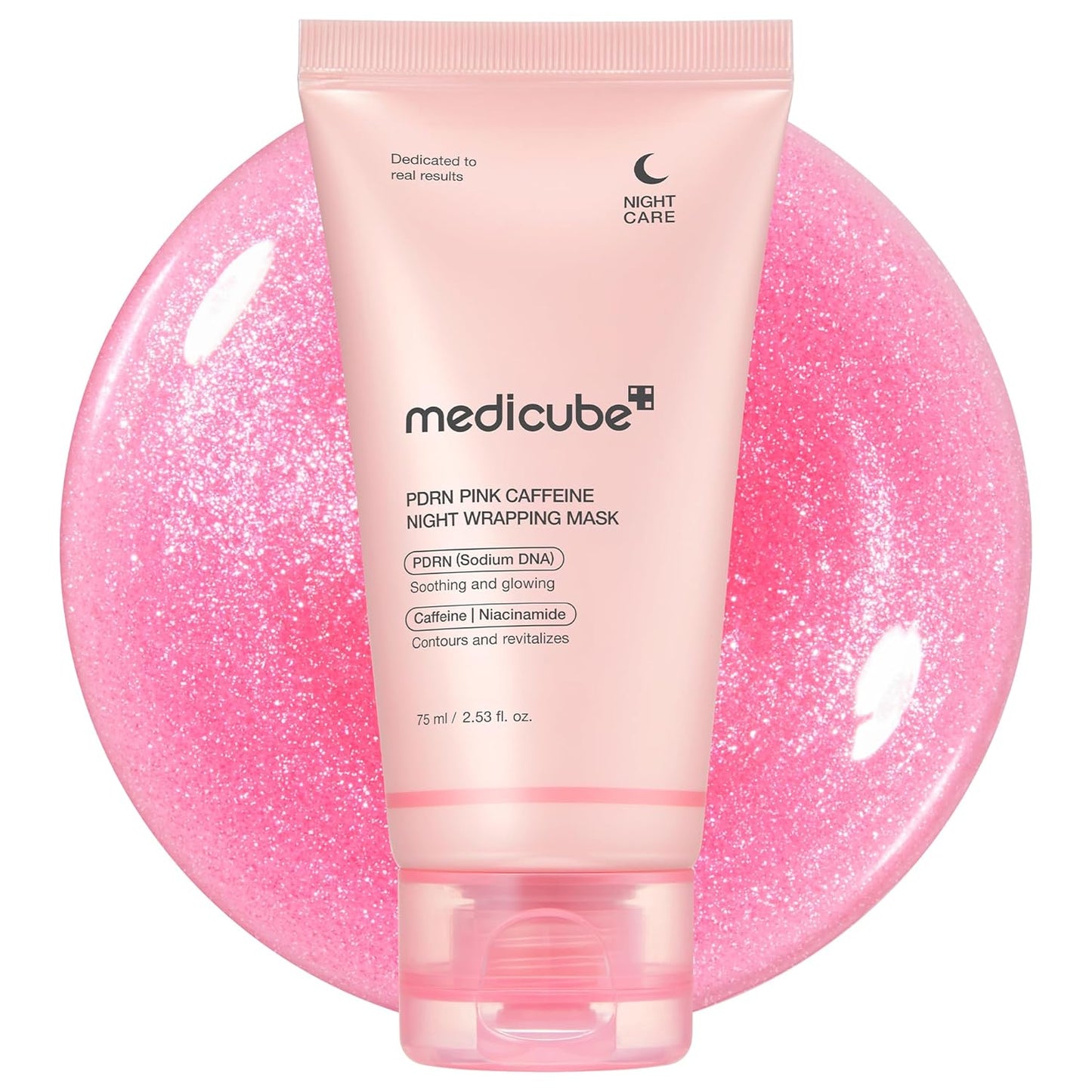 Medicube PDRN Pink Caffeine Night Wrapping Mask - 75ml |Discover skin care, face cream, lip gloss, sunscreen, and korean skin care products at Sapphire Beauty Booth— a trusted cosmetic shop near me and makeup store near me. | Sapphire Beauty Ghana