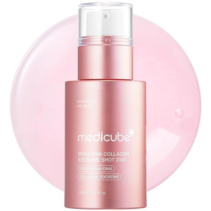 Medicube PDRN Pink Collagen Exosome Shot Serum 2000 - 30ml | Discover skin care, face cream, lip gloss, sunscreen, and korean skin care products at Sapphire Beauty Booth— a trusted cosmetic shop near me and makeup store near me.