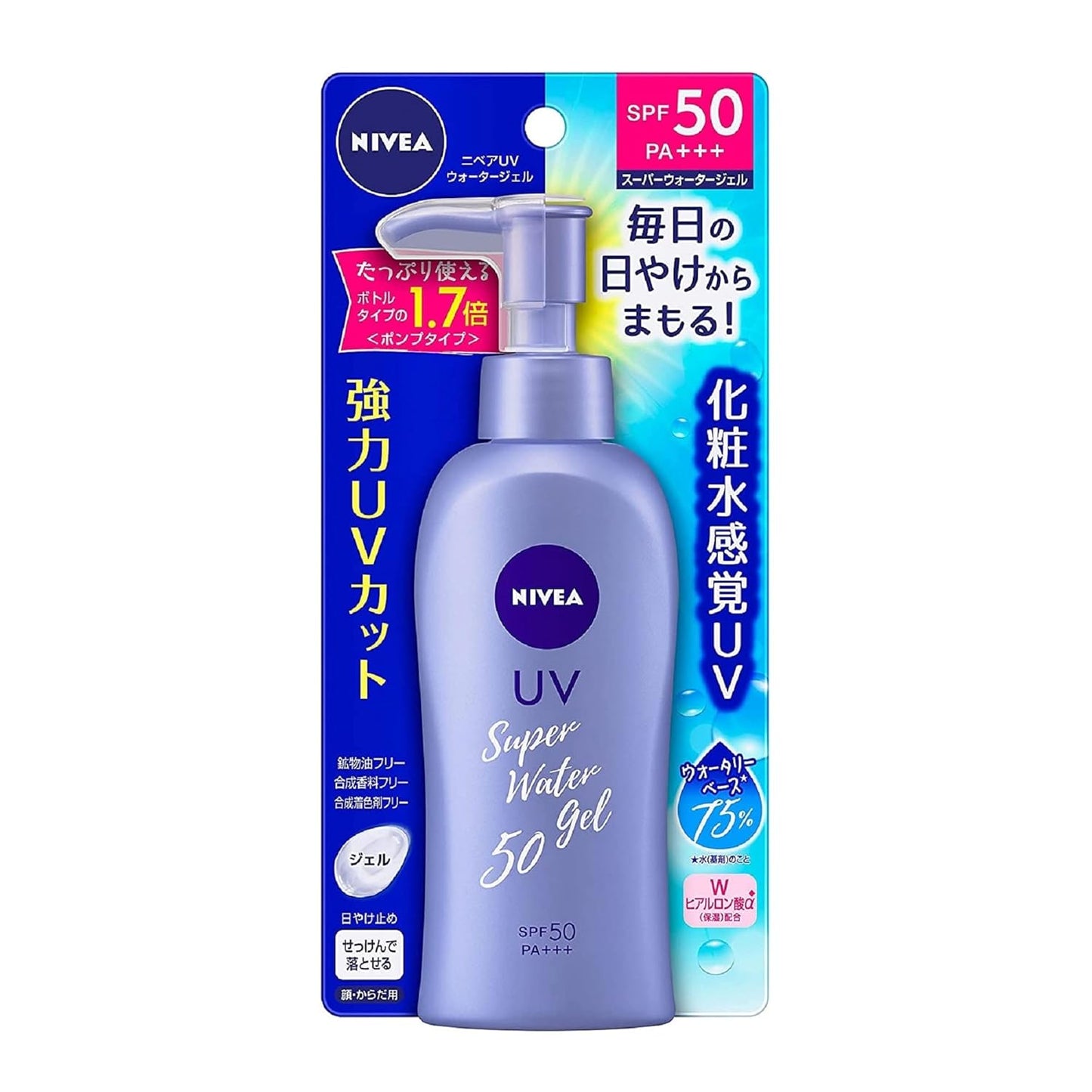 Nivea UV Water Gel SPF50 - 140g | Discover skin care, face cream, lip gloss, sunscreen, and korean skin care products at Sapphire Beauty Booth— a trusted cosmetic shop near me and makeup store near me.