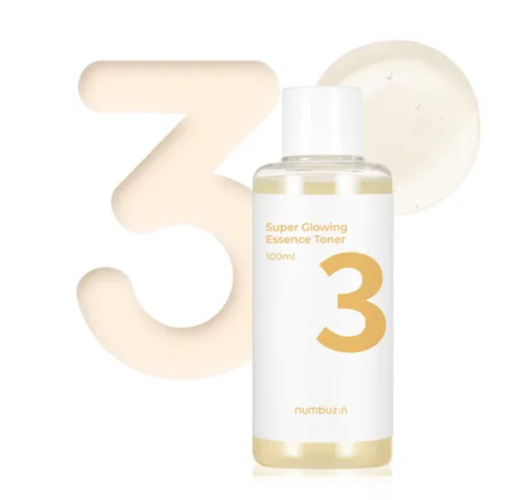 Numbuzin No.3 Super Glowing Essence Toner -100ml | Discover skin care, face cream, lip gloss, sunscreen, and korean skin care products at Sapphire Beauty Booth— a trusted cosmetic shop near me and makeup store near me.