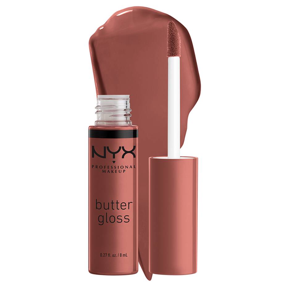 Nyx Butter Gloss Lip Gloss Praline - 8ml | Discover skin care, face cream, lip gloss, sunscreen, and korean skin care products at Sapphire Beauty Booth— a trusted cosmetic shop near me and makeup store near me.
