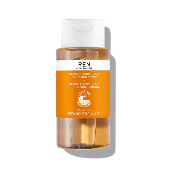 REN Ready Steady Glow Daily AHA Tonic - 250ml | Discover skin care, face cream, lip gloss, sunscreen, and korean skin care products at Sapphire Beauty Booth— a trusted cosmetic shop near me and makeup store near me.