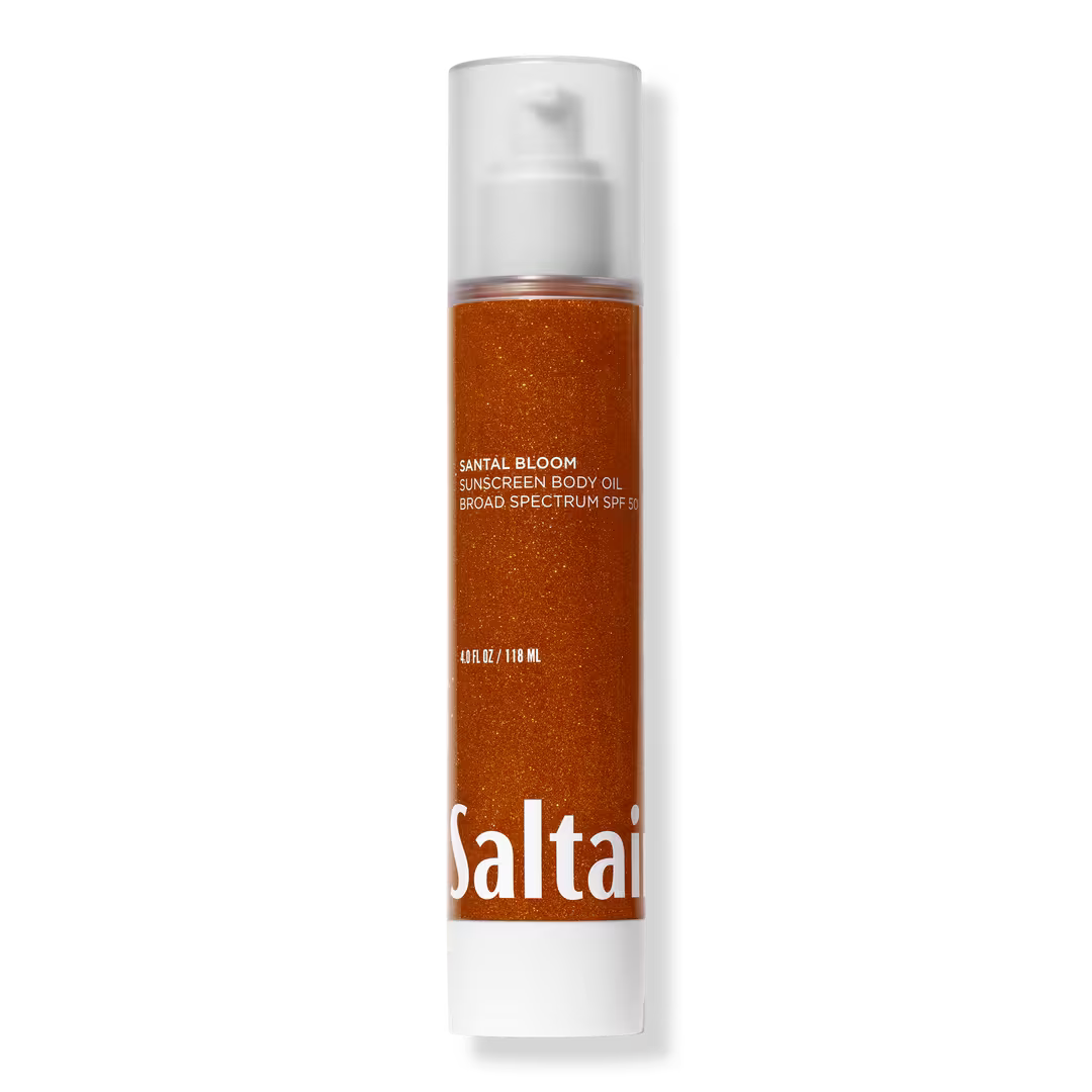 Saltair Santal Bloom Sunscreen Body Oil SPF 50 PA++++ - 118 ml | Discover skin care, face cream, lip gloss, sunscreen, and korean skin care products at Sapphire Beauty Booth— a trusted cosmetic shop near me and makeup store near me. | Sapphire Beauty Ghana | Same Day Delivery Available