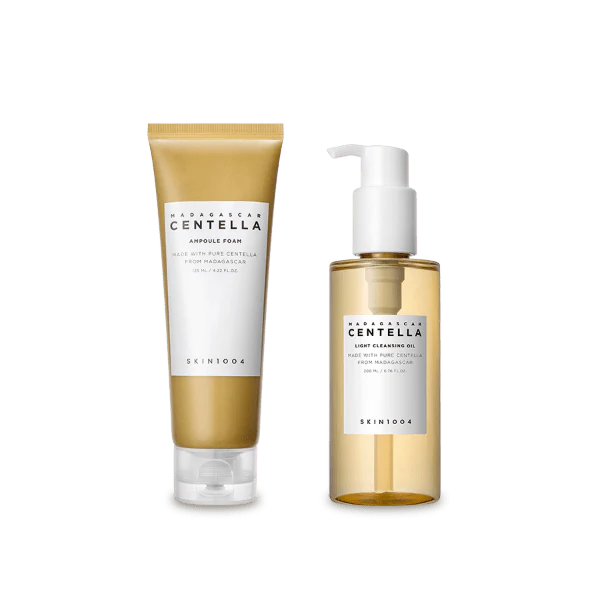 Skin1004 Madagascar Centella Double Cleansing Duo Set | Discover skin care, face cream, lip gloss, sunscreen, and korean skin care products at Sapphire Beauty Booth— a trusted cosmetic shop near me and makeup store near me. | Sapphire Beauty Ghana