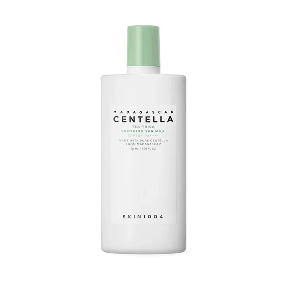 Skin1004 Madagascar Centella Tea-Trica Soothing Sun Milk - 50ml | Discover skin care, face cream, lip gloss, sunscreen, and korean skin care products at Sapphire Beauty Booth— a trusted cosmetic shop near me and makeup store near me.
