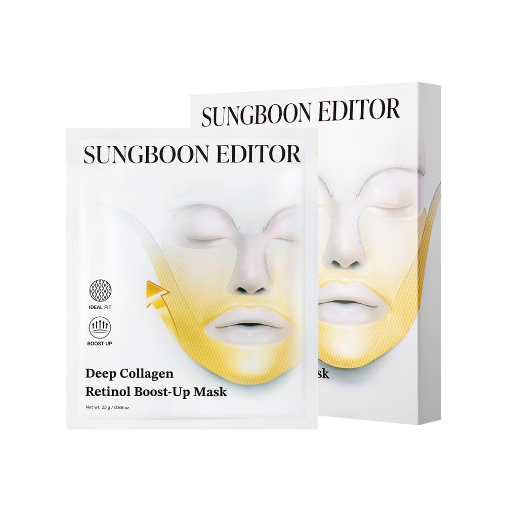 Sungboon Editor Deep Collagen Retinol Tension Boost Up Mask - 1 Mask | Discover skin care, face cream, lip gloss, sunscreen, and korean skin care products at Sapphire Beauty Booth— a trusted cosmetic shop near me and makeup store near me. | Sapphire Beauty Ghana