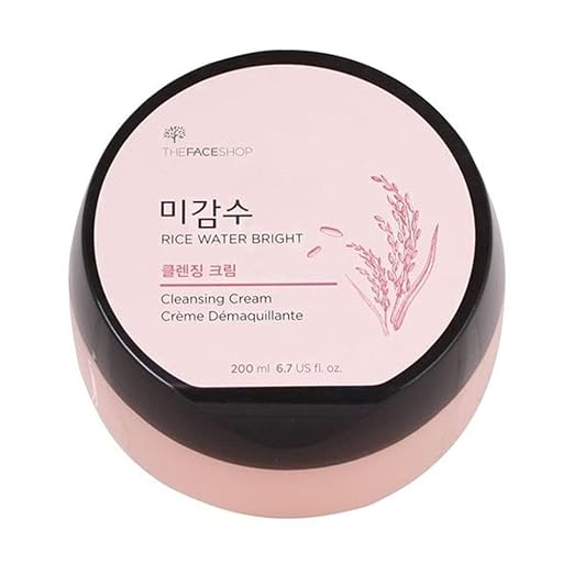 The Face Shop Rice Water Bright Cleansing Cream - 200ml | Discover skin care, face cream, lip gloss, sunscreen, and korean skin care products at Sapphire Beauty Booth— a trusted cosmetic shop near me and makeup store near me.