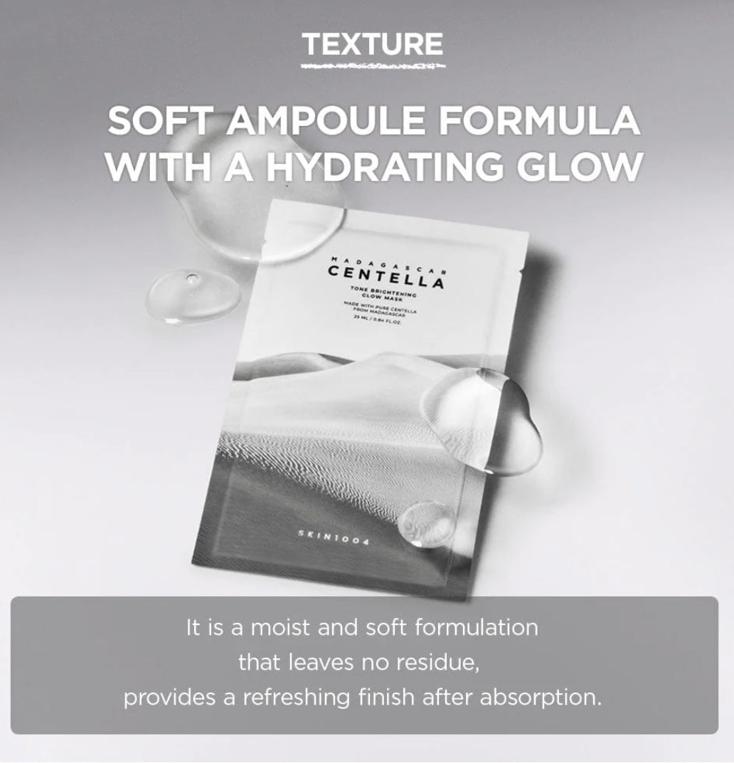 Skin1004 Tone Brightening Glow Mask - 1 each - Brightening Moisture Gel Cream, Anti-Blemish Body Lotion, skin moisturizer, dark spot correcting serum, needly daily toner pad, oil cleansers, moisturizing sunscreen, hand cream - Sapphire Beauty Booth
