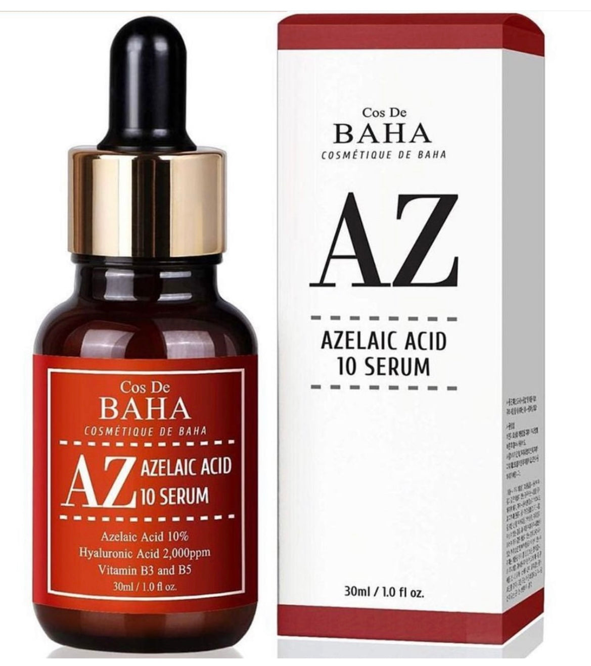 Cos De BAHA - AZ Azelaic Acid 10 Serum - 30ml