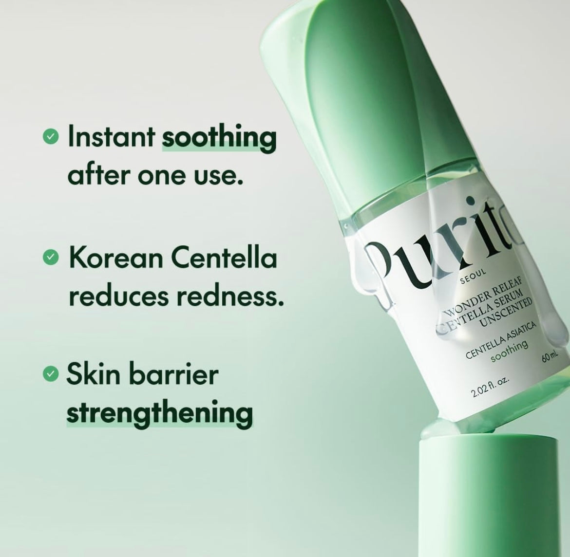 Purito Wonder Releaf Centella Unscented Serum - 60ml