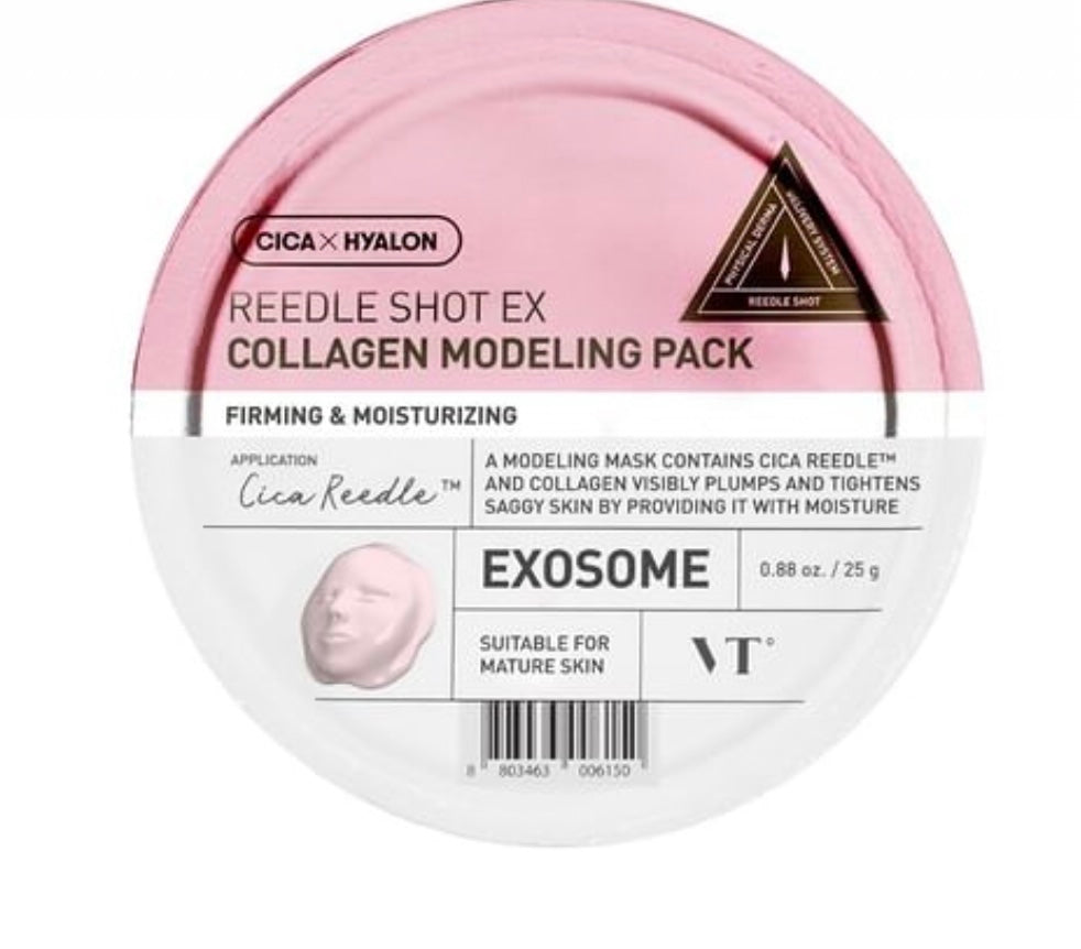 VT Cosmetics - Reedle Shot EX Collagen Modeling Pack - 1 each - Brightening Moisture Gel Cream, Anti-Blemish Body Lotion, skin moisturizer, dark spot correcting serum, needly daily toner pad, oil cleansers, moisturizing sunscreen, hand cream - Sapphire Beauty Booth