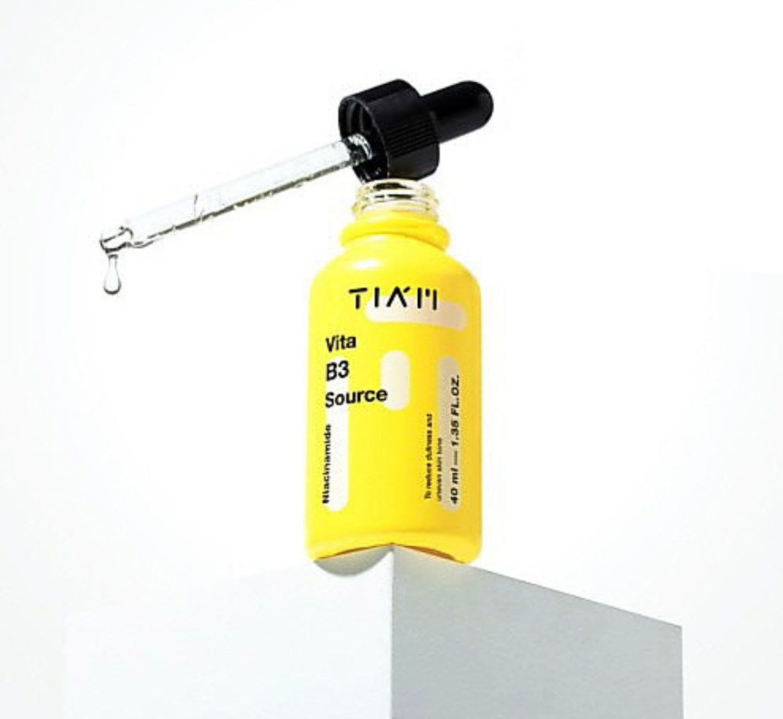 TIAM Vita B3 Source, 10% Niacinamide Serum + 2% Arbutin - 40ml - Brightening Moisture Gel Cream, Anti-Blemish Body Lotion, skin moisturizer, dark spot correcting serum, needly daily toner pad, oil cleansers, moisturizing sunscreen, hand cream - Sapphire Beauty Booth
