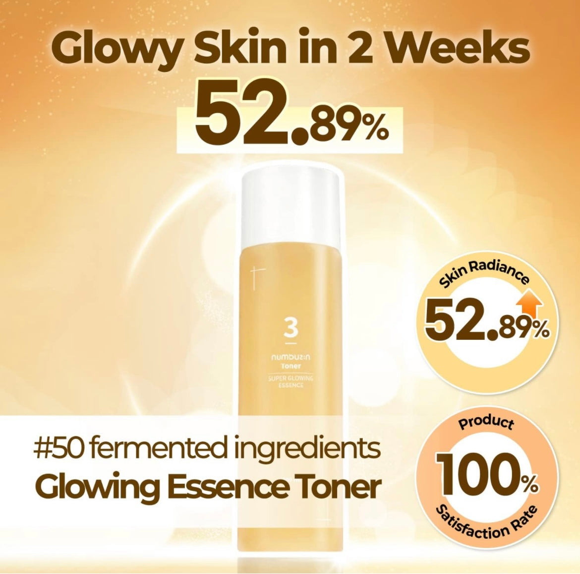 Numbuzin No.3 Super Glowing Essence Toner