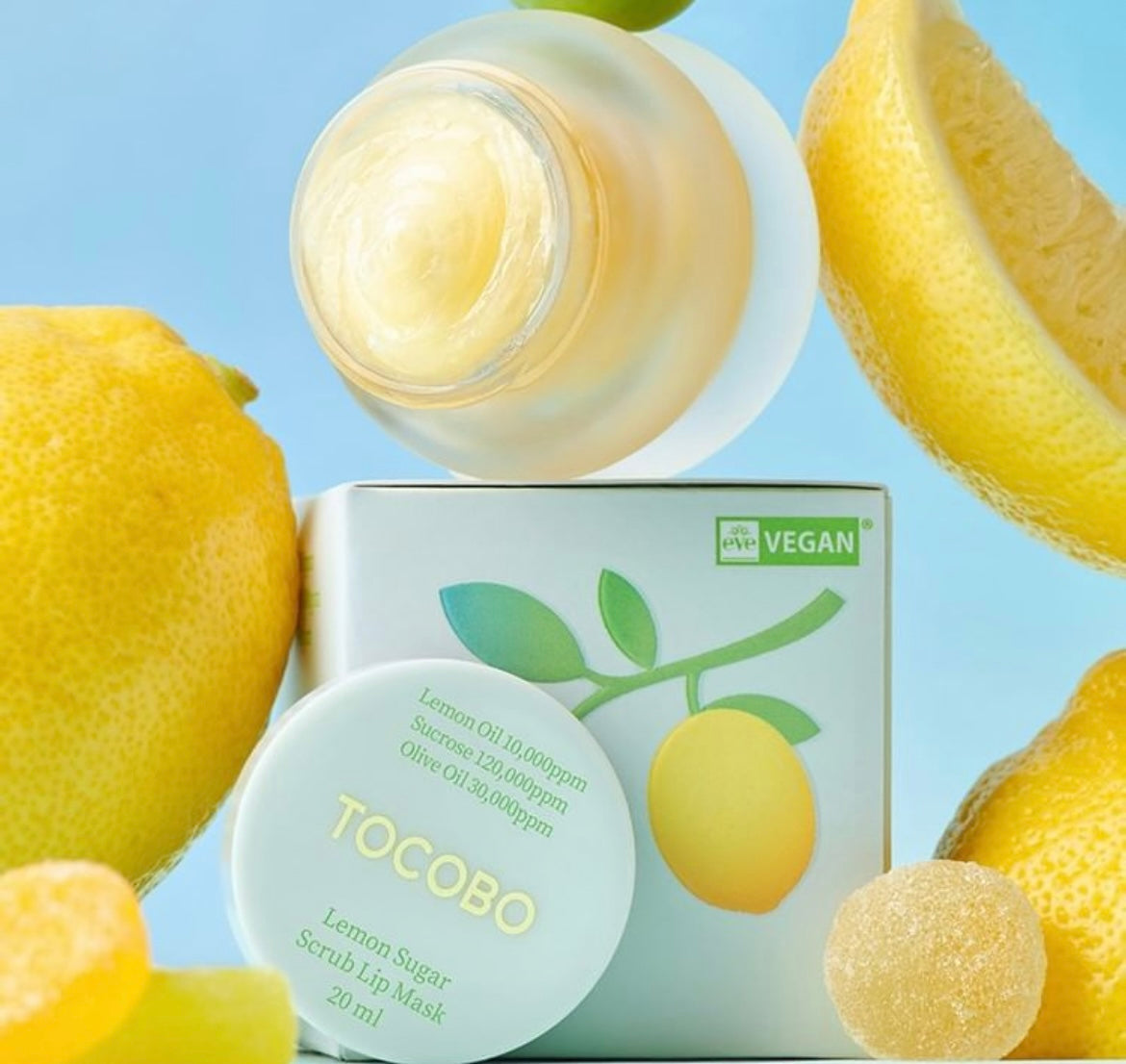 Tocobo Lemon Sugar Scrub Lip Mask - 20ml