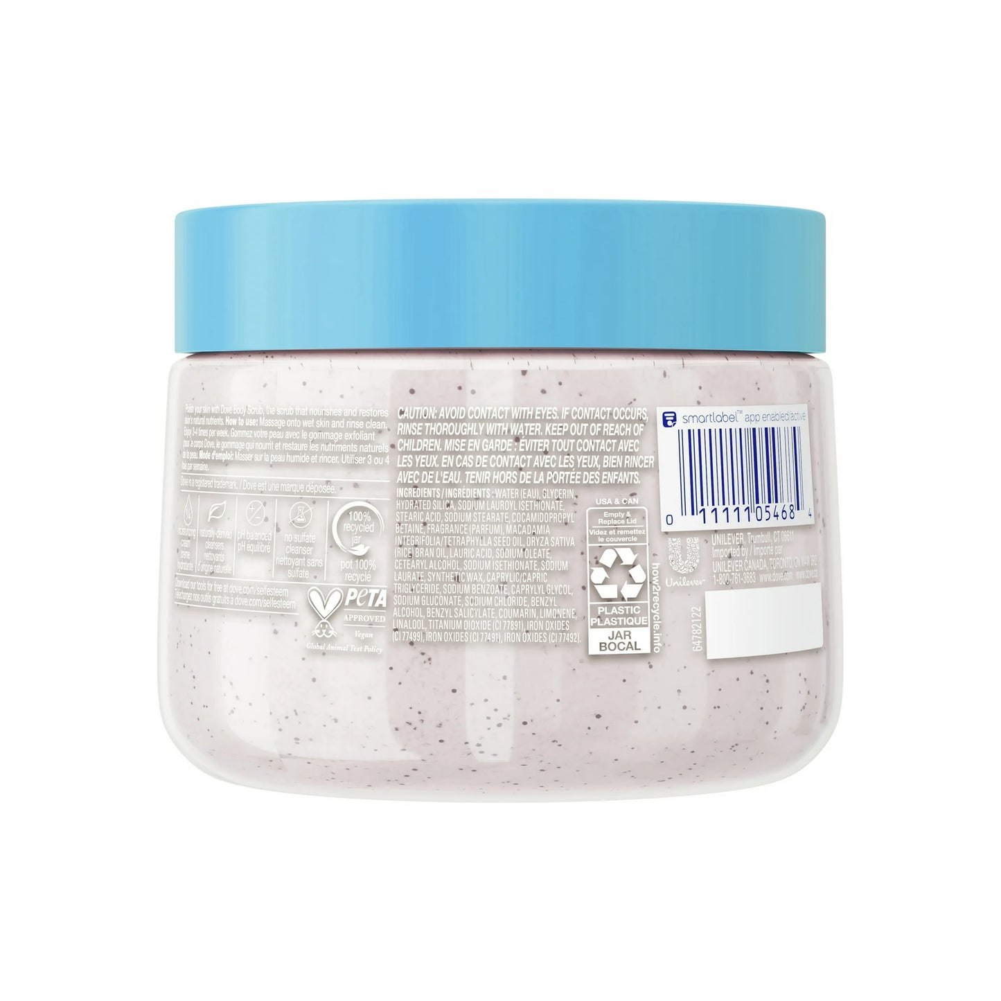 Dove Crushed Macadamia & Rice Milk Exfoliating Body Scrub - 15oz