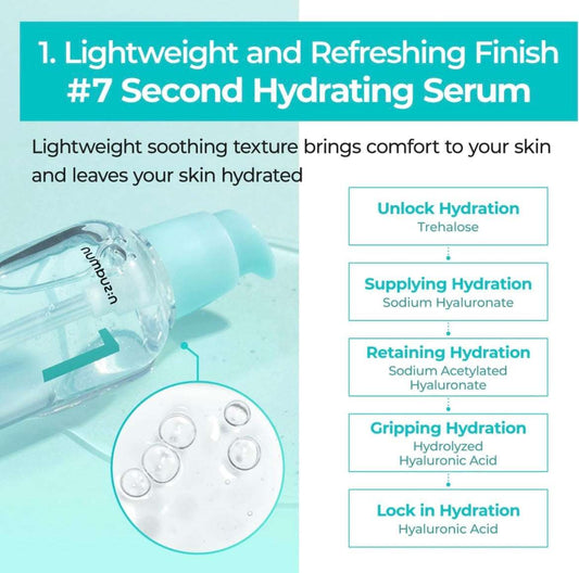 Numbuzin No.1 Pantothenic B5 Active Soothing Serum - 50ml - Sapphire Beauty Booth