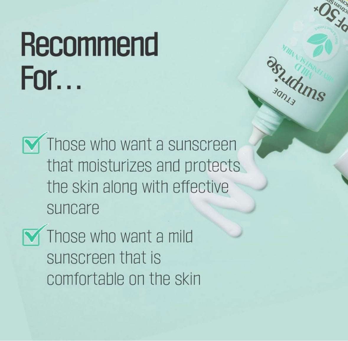 Etude Sunprise Mild Airy Finish Sun Milk - 55ml - Sapphire Beauty Booth