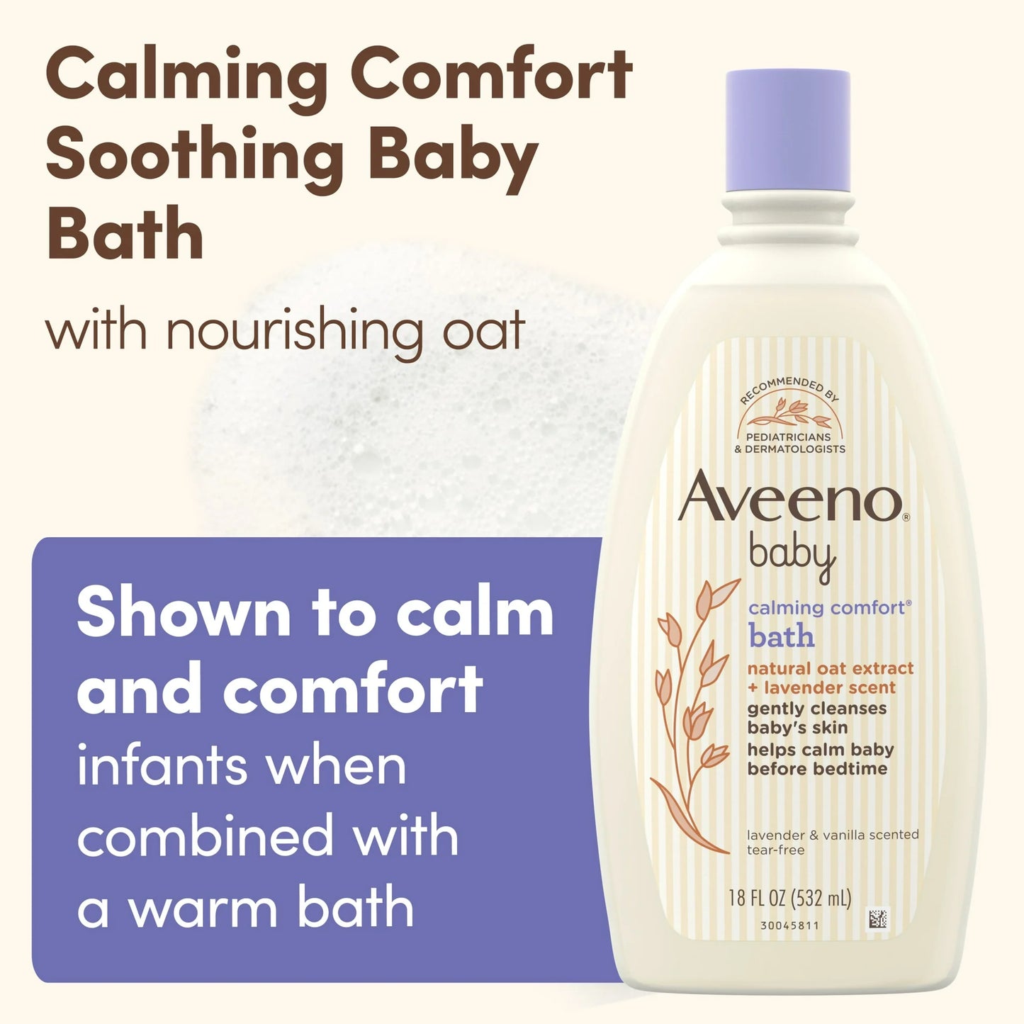 Aveeno Baby Calming Comfort Bath - 532ml
