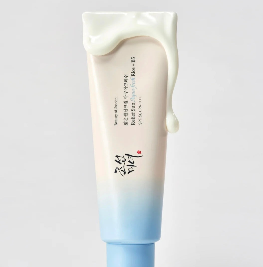 Beauty of Joseon Relief Sun Aqua-fresh : Rice + B5 - 50ml - Brightening Moisture Gel Cream, Anti-Blemish Body Lotion, skin moisturizer, dark spot correcting serum, needly daily toner pad, oil cleansers, moisturizing sunscreen, hand cream - Sapphire Beauty Booth