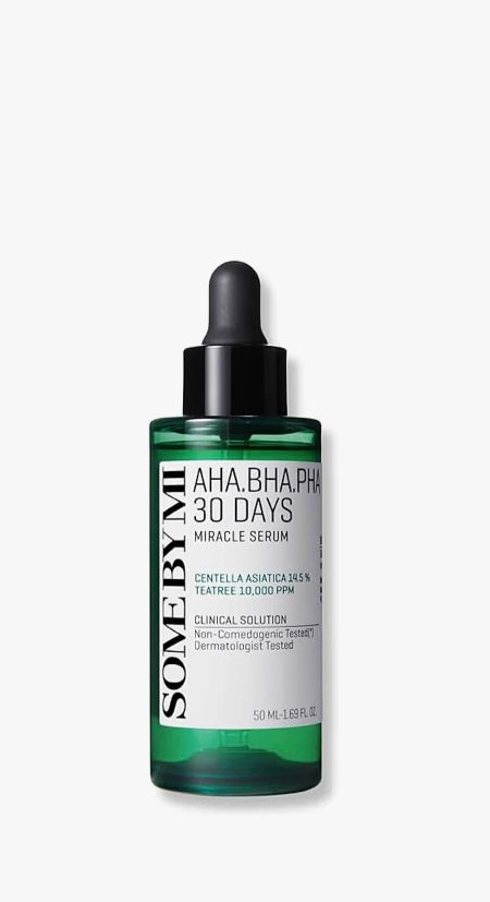 SOME BY MI AHA BHA PHA 30 Days Miracle Serum - 50ml - Brightening Moisture Gel Cream, Anti-Blemish Body Lotion, skin moisturizer, dark spot correcting serum, needly daily toner pad, oil cleansers, moisturizing sunscreen, hand cream - Sapphire Beauty Booth