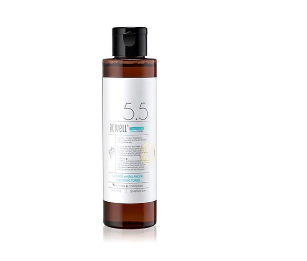 Acwell Licorice pH Balancing Cleansing Toner - 150ml | Discover skin care, face cream, lip gloss, sunscreen, and korean skin care products at Sapphire Beauty Booth— a trusted cosmetic shop near me and makeup store near me.
