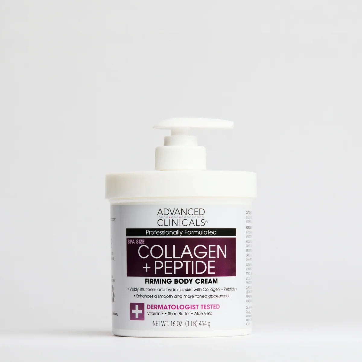 Advanced Clinicals Collagen + Peptide Body Cream - 16 oz | Discover skin care, face cream, lip gloss, sunscreen, and korean skin care products at Sapphire Beauty Booth— a trusted cosmetic shop near me and makeup store near me. | Sapphire Beauty Ghana | Same Day Delivery Available