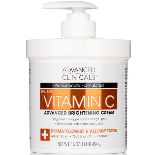 Advanced Clinicals Vitamin C Body Cream - 16 oz | Discover skin care, face cream, lip gloss, sunscreen, and korean skin care products at Sapphire Beauty Booth— a trusted cosmetic shop near me and makeup store near me. | Sapphire Beauty Ghana
