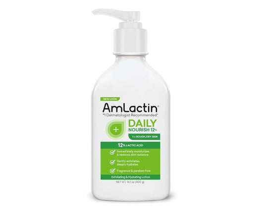 AmLactin Daily Nourish Lotion 12% Lactic Acid - 417 ml | Discover skin care, face cream, lip gloss, sunscreen, and korean skin care products at Sapphire Beauty Booth— a trusted cosmetic shop near me and makeup store near me.
