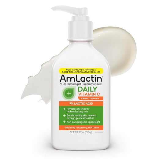 AmLactin Daily Vitamin C Lotion with 7% Lactic Acid AHA - 7.9oz | Discover skin care, face cream, lip gloss, sunscreen, and korean skin care products at Sapphire Beauty Booth— a trusted cosmetic shop near me and makeup store near me.
