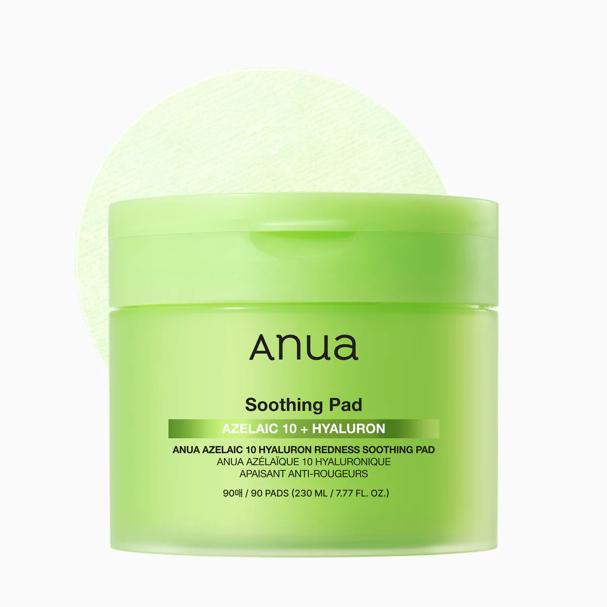 Anua Azelaic 10 Hyaluron Redness Soothing Pad - 90 pads | Discover skin care, face cream, lip gloss, sunscreen, and korean skin care products at Sapphire Beauty Booth— a trusted cosmetic shop near me and makeup store near me.