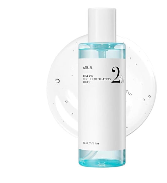 Anua BHA 2% Gentle Exfoliating Toner - 150ml | Discover skin care, face cream, lip gloss, sunscreen, and korean skin care products at Sapphire Beauty Booth— a trusted cosmetic shop near me and makeup store near me.
