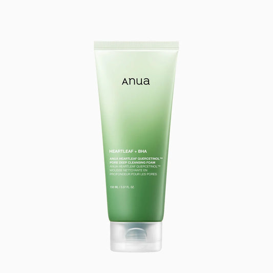 Anua Heartleaf Quercetinol Pore Deep Cleansing Foam - 150ml | Discover skin care, face cream, lip gloss, sunscreen, and korean skin care products at Sapphire Beauty Booth— a trusted cosmetic shop near me and makeup store near me. | Sapphire Beauty Ghana | Same Day Delivery Available