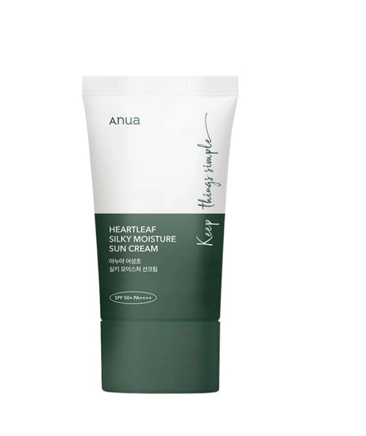 Anua Silky Moisture Sun Cream - 50ml | Discover skin care, face cream, lip gloss, sunscreen, and korean skin care products at Sapphire Beauty Booth— a trusted cosmetic shop near me and makeup store near me.
