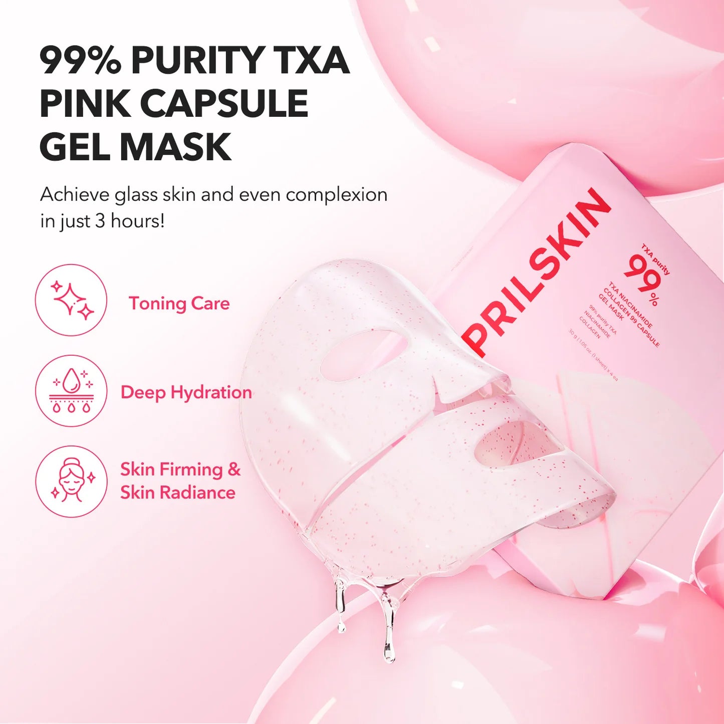 Aprilskin TXA Niacinamide Collagen 99 Capsule Gel Mask - 1 Mask | Discover skin care, face cream, lip gloss, sunscreen, and korean skin care products at Sapphire Beauty Booth— a trusted cosmetic shop near me and makeup store near me.
