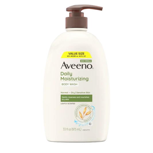 Aveeno Daily Moisturizing Body Wash - 975ml | Discover skin care, face cream, lip gloss, sunscreen, and korean skin care products at Sapphire Beauty Booth— a trusted cosmetic shop near me and makeup store near me.