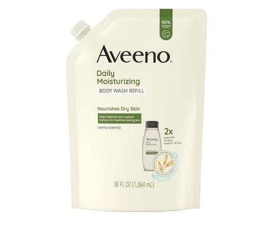 Aveeno Daily Moisturizing Body Wash Refill  - 1065 ml | Discover skin care, face cream, lip gloss, sunscreen, and korean skin care products at Sapphire Beauty Booth— a trusted cosmetic shop near me and makeup store near me.