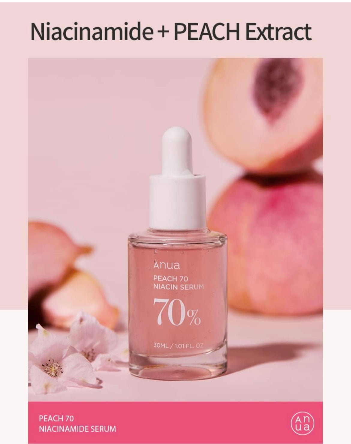 Anua Peach 70 Niacin Serum - 30ml