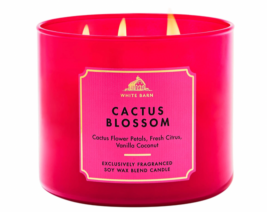 Bath & Body Works Cactus Blossom 3-Wick Candle - 14.5 oz | Discover skin care, face cream, lip gloss, sunscreen, and korean skin care products at Sapphire Beauty Booth— a trusted cosmetic shop near me and makeup store near me. | Sapphire Beauty Ghana | Same Day Delivery Available

