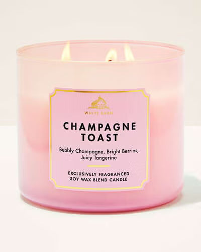 Bath & Body Works Champagne Toast 3-Wick Candle 14.5 oz | Discover skin care, face cream, lip gloss, sunscreen, and korean skin care products at Sapphire Beauty Booth— a trusted cosmetic shop near me and makeup store near me.