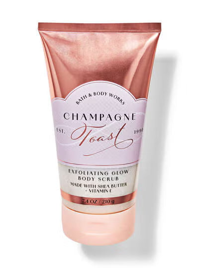 Bath & Body Works Champagne Toast Exfoliating Glow Body Scrub - 7.4 oz | Discover skin care, face cream, lip gloss, sunscreen, and korean skin care products at Sapphire Beauty Booth— a trusted cosmetic shop near me and makeup store near me.