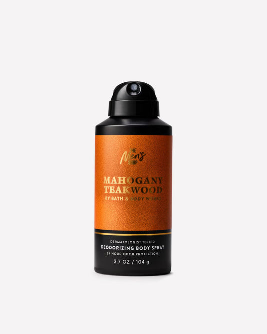 Bath & Body Works Mahogany Teakwood Deodorizing Body Spray - 104 g | Discover skin care, face cream, lip gloss, sunscreen, and korean skin care products at Sapphire Beauty Booth— a trusted cosmetic shop near me and makeup store near me. | Sapphire Beauty Ghana | Same Day Delivery Available