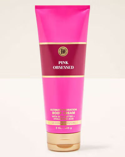 Bath & Body Works Pink Obsessed Ultimate Hydration Body Cream - 8oz | Discover skin care, face cream, lip gloss, sunscreen, and korean skin care products at Sapphire Beauty Booth— a trusted cosmetic shop near me and makeup store near me.
