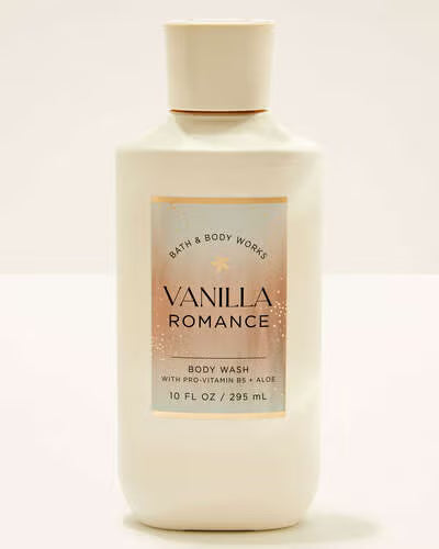 Bath & Body Works Vanilla Romance Body Wash - 8oz | Discover skin care, face cream, lip gloss, sunscreen, and korean skin care products at Sapphire Beauty Booth— a trusted cosmetic shop near me and makeup store near me.